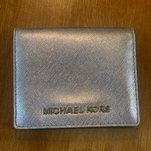 Michael Kors Shimmering Silver Wallet